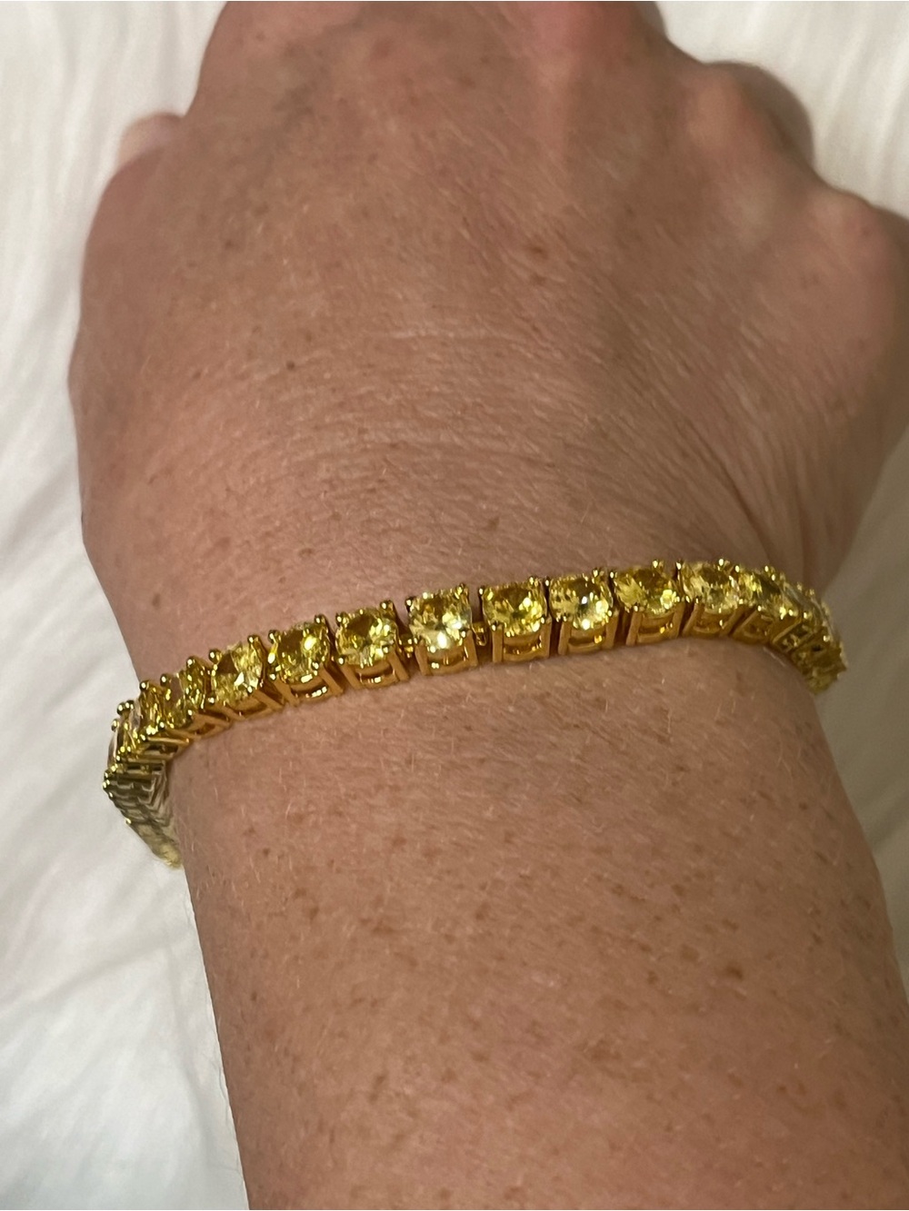 Canary Yellow Tennis Bracelet